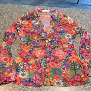 Floral Multicolor Women's Top